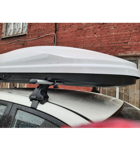Автобокс на крышу Diamond 500 White (220*80*44) 500л. в Уфе