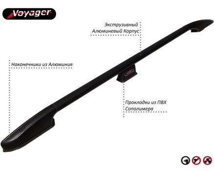 Рейлинги Voyager на Lada (Ваз) LARGUS 2012— Арт. LLRG-BASY в Уфе